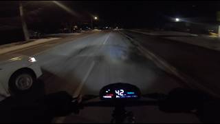 Chasing my friend on a homemade 96v ebike + Kukirin G4