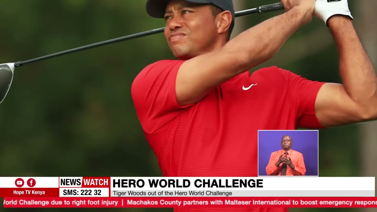 Tiger Woods out of the Hero World Challenge