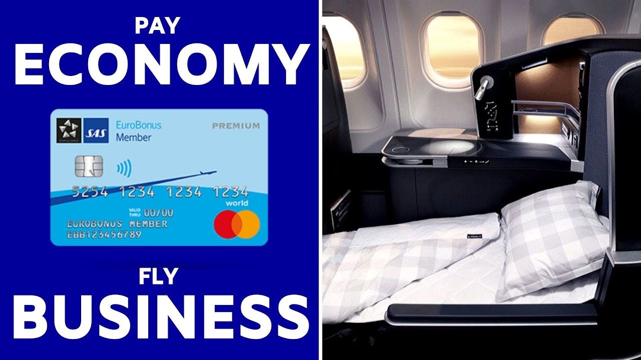 Upgrade to Business Class FREE | SAS EuroBonus Mastercard Premium Voucher - YouTube