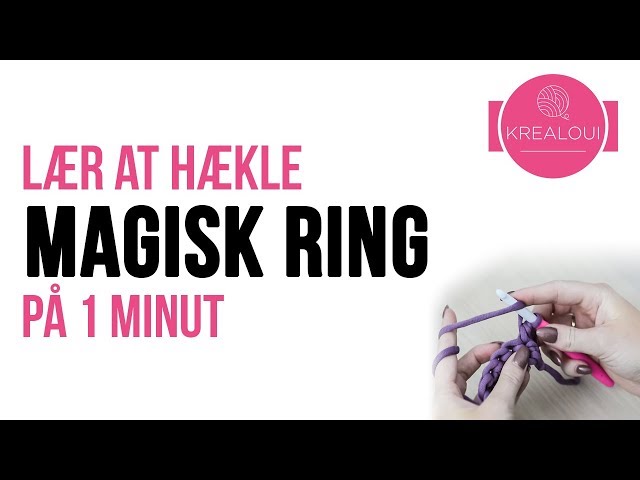 opnåelige Fjord gå på pension Lær at hækle MAGISK RING på 1 minut - YouTube