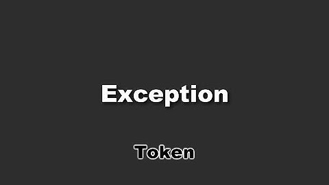 Token - Exception Lyrics