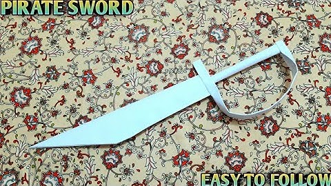 HOE MAAK JE PAPIEREN PIRAAT ZWAARD | Eenvoudig stap voor stap te volgen