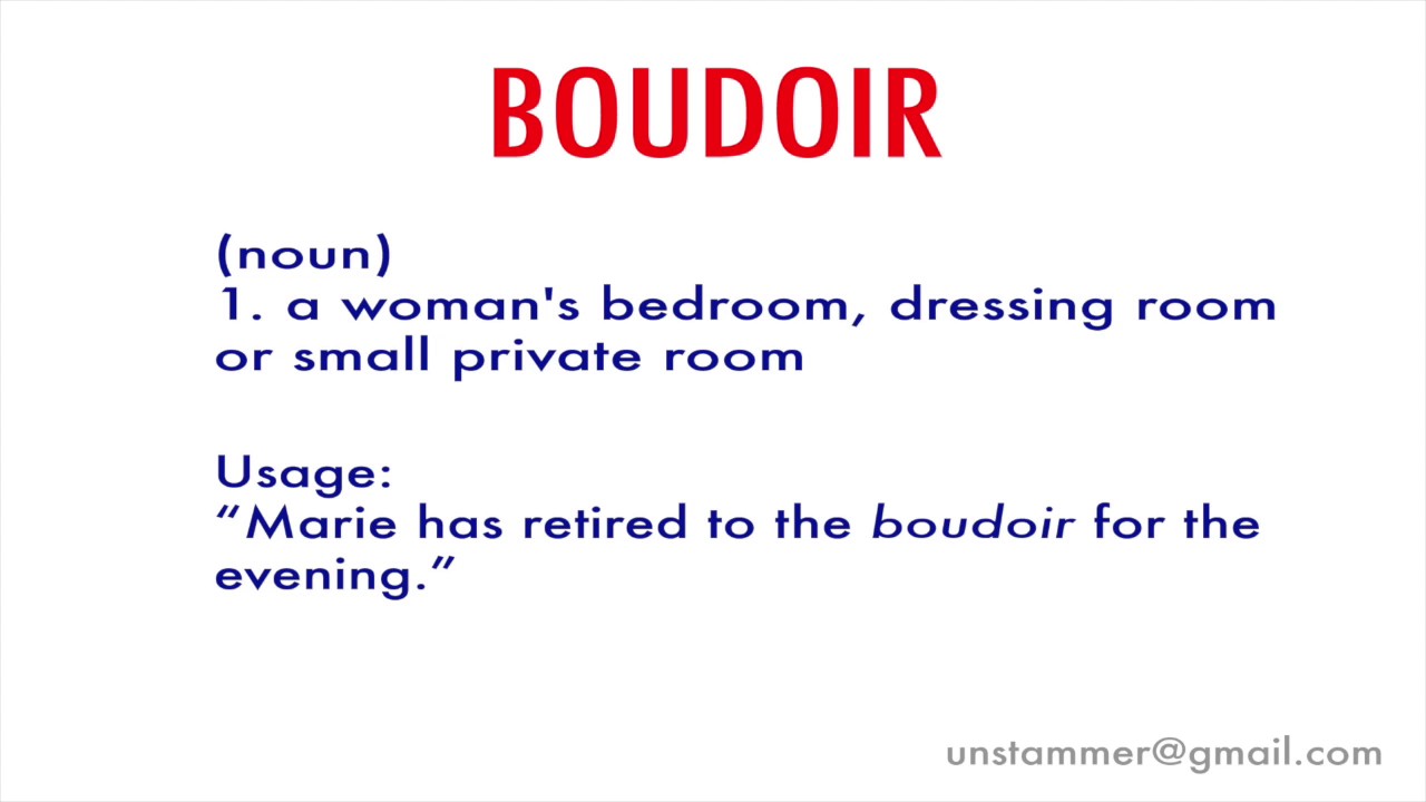 How to Pronounce Boudoir - YouTube