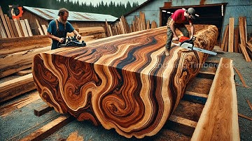Explore The Giant Wooden Workshop: From Giant Wooden Trees To Luxurious Dining Tables #75