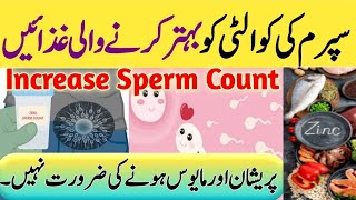 Sperm Quality aur Quantity Badhany Wali Ghaza| Low Sperm Count Treatment | Mufeed Malomati Tv