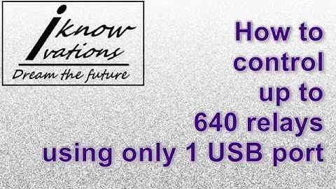 How to control up to 640 relays using only one USB port