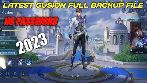 LATEST GUSION FULL BACKUP FILE| NO PASSWORD - BRENDAN