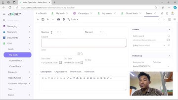 ISP 581 - Demonstration of ERP Software Axelor
