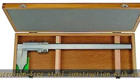 Mitutoyo 534-117 Vernier Caliper, Steel, Nib Style, Long Jaw, 0-12" Range, +/-0.002" Accuracy, 0.00