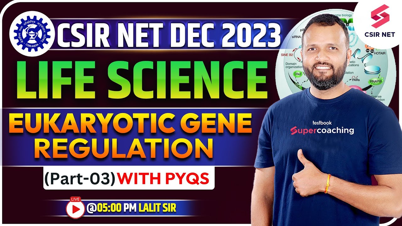 CSIR NET Dec 2023 | Life Science | Eukaryotic Gene Regulation (Part-3 ...