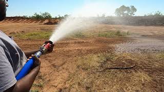 1-1/2 Inch hose and nozzle