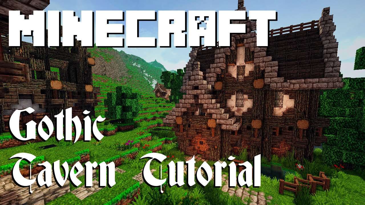 Minecraft Tutorial: Gothic Tavern - YouTube