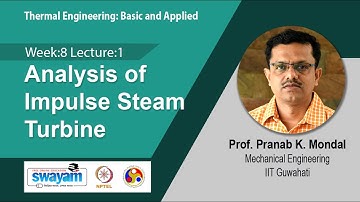 Lec 36: Analysis of Impulse Steam Turbine