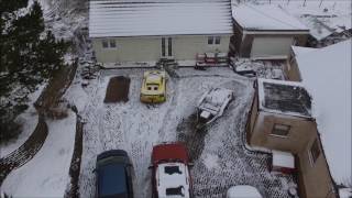 DRONE IN THE SNOW!