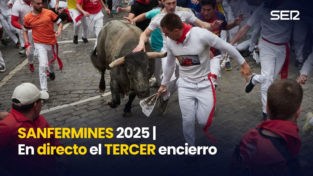 TERCER ENCIERRO de los SANFERMINES 2025
