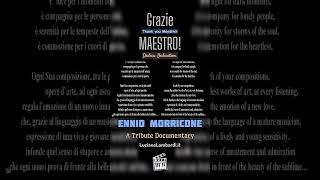 Ennio Morricone. Dedica. Dedication. Dedicación.