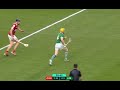 Controversial seamus flanagan score after cork player taken out by off the ball cian lynch hit