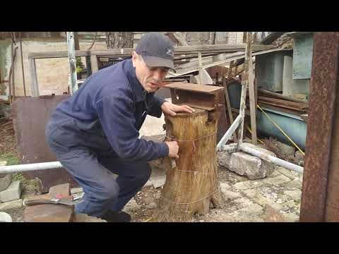 колода под наковальню.оббивка