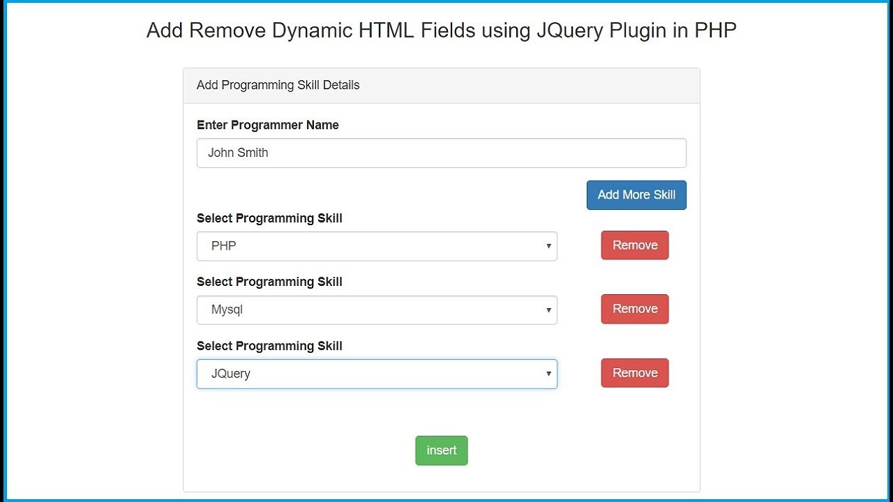 Jquery add