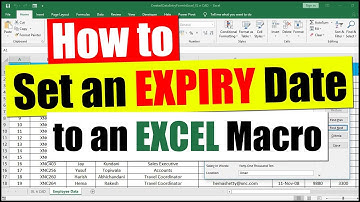 How to set an Expiry date for a Macro written in VBA