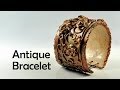 Antique / vintage bracelet with flowers - polymer clay TUTORIAL