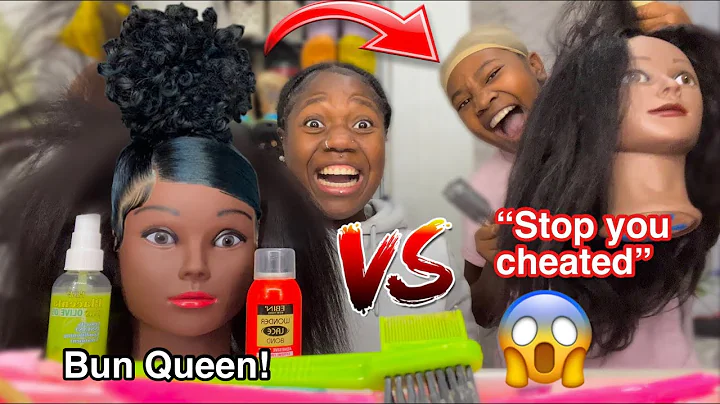Slickest bun Mannequin Head challenge w/ Ziona win...