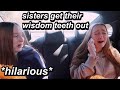 sisters get their wisdom teeth removed funny reaction