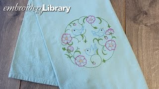 The Back of Embroidery on a Flour Sack Towel –