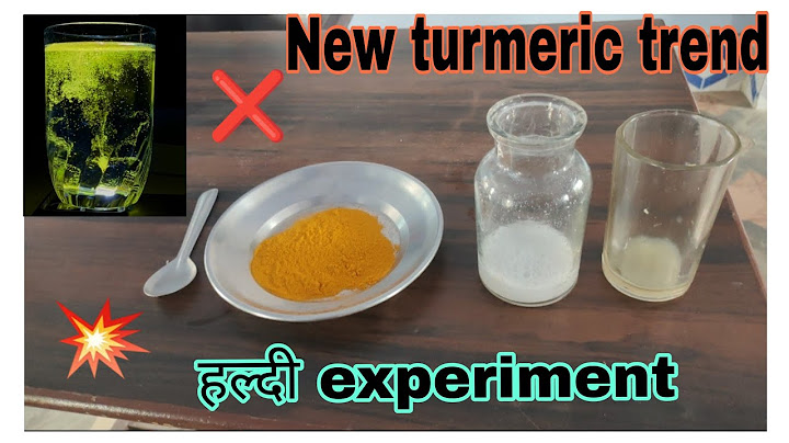 Turmeric experiment Acid and base experiment. Identification of acid and base with turmeric. Acid...