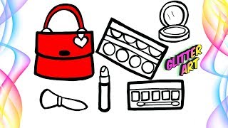 Glitter Beauty Accessories coloring and drawing for kids | GlitterArt screenshot 5