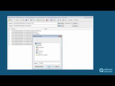 Batch Word to PDF Converter video tutorial