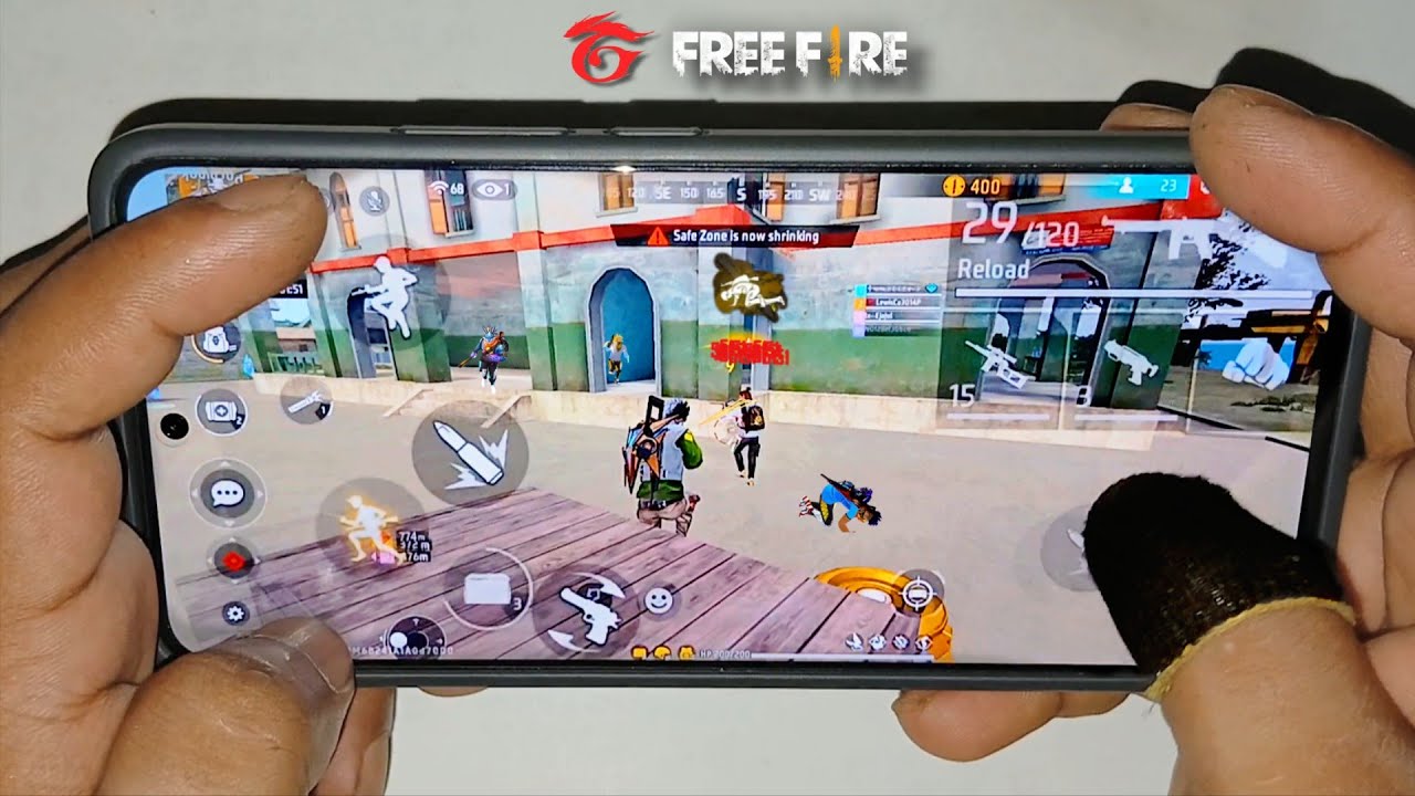 Redmi Note 14 5G Free Fire Handcam Gameplay | 4finger hud settings 👌 