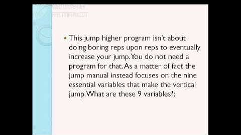 Does Jump Manual Really Work ?