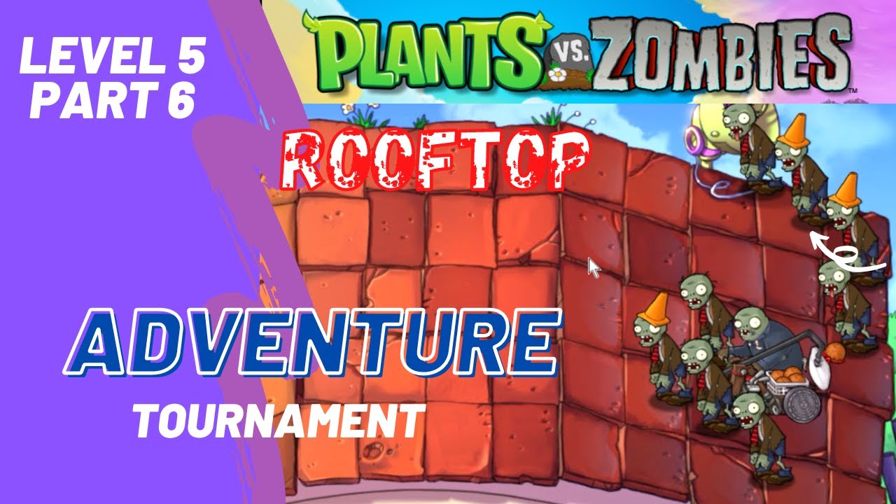 Zombies Rooftom Plants Vs Zombies Rooftop Garden Level 5: 6 (ADVENTURE) - YouTube