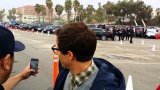 andy samberg signing autographs at the independent spirit awards 3 1 14