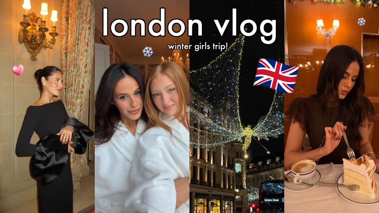 LONDON TRAVEL VLOG 🤍 Winter Girls trip with my best friend!