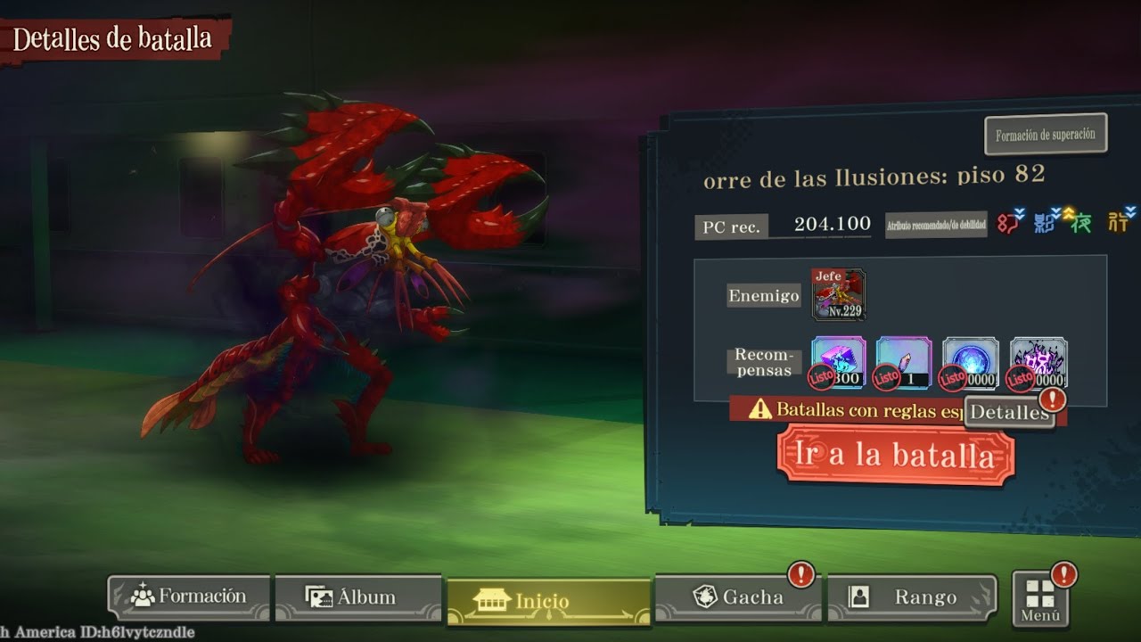 Torre de las Ilusiones - Piso 82 Completado (Jujutsu Kaisen Phantom Parade)