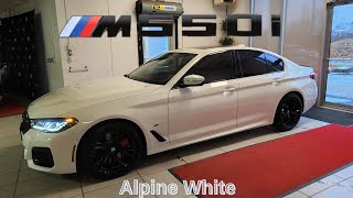 NEW ARRIVAL! 2023 BMW M550i xDrive Alpine White