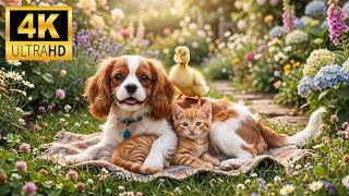 Peaceful Baby Animal Moments | Adorable Moments in the Lives of Garden Animals with Music