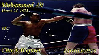 REAL ROCKY ! Muhammad Ali vs. Chuck Wepner | March 24, 1975 | Highlights FHD 50 FPS