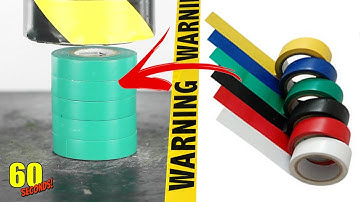 60 SECONDS Experiment - HYDRAULIC PRESS VS Green duct tape | CRASH TEST