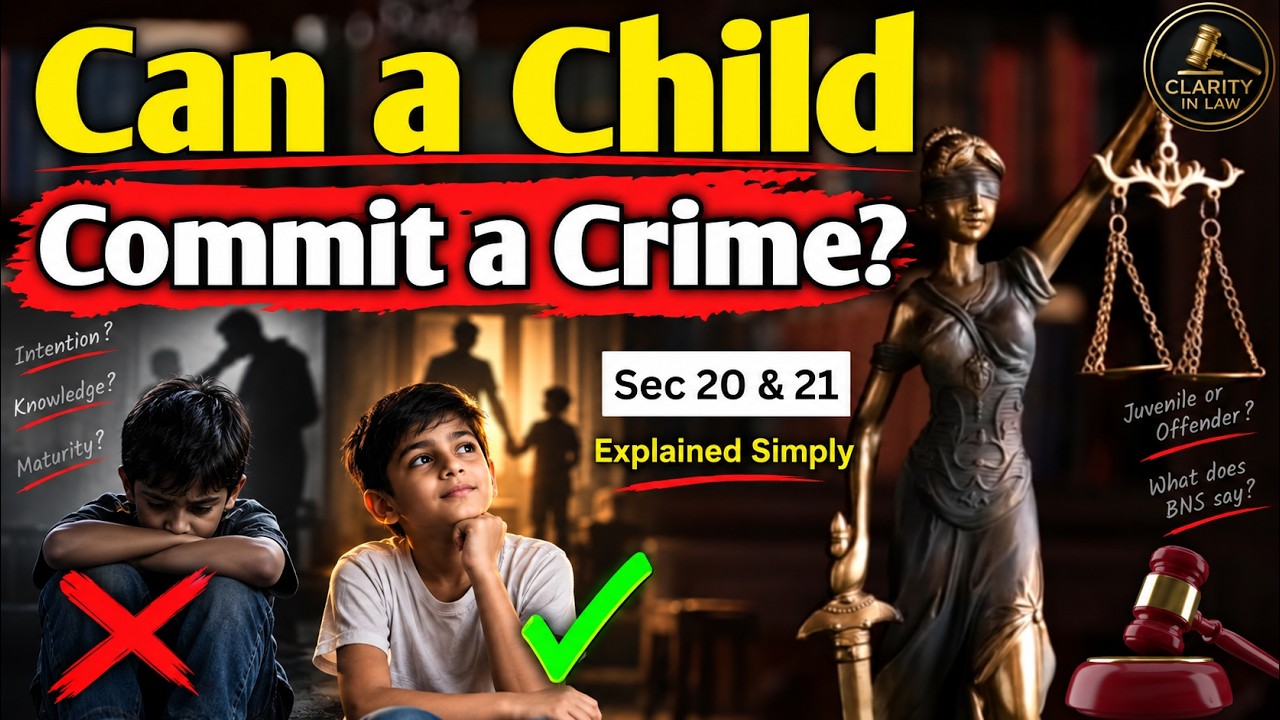 Can a Child Commit a Crime? | Doli Incapax Explained | BNS Sec 20 & 21 ...