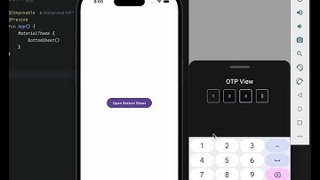 Bottom Sheet With OTP View in Kotlin and Compose Multiplatform