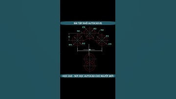 HỌC CAD - Bài tập AutoCAD cơ bản P1. #shorts