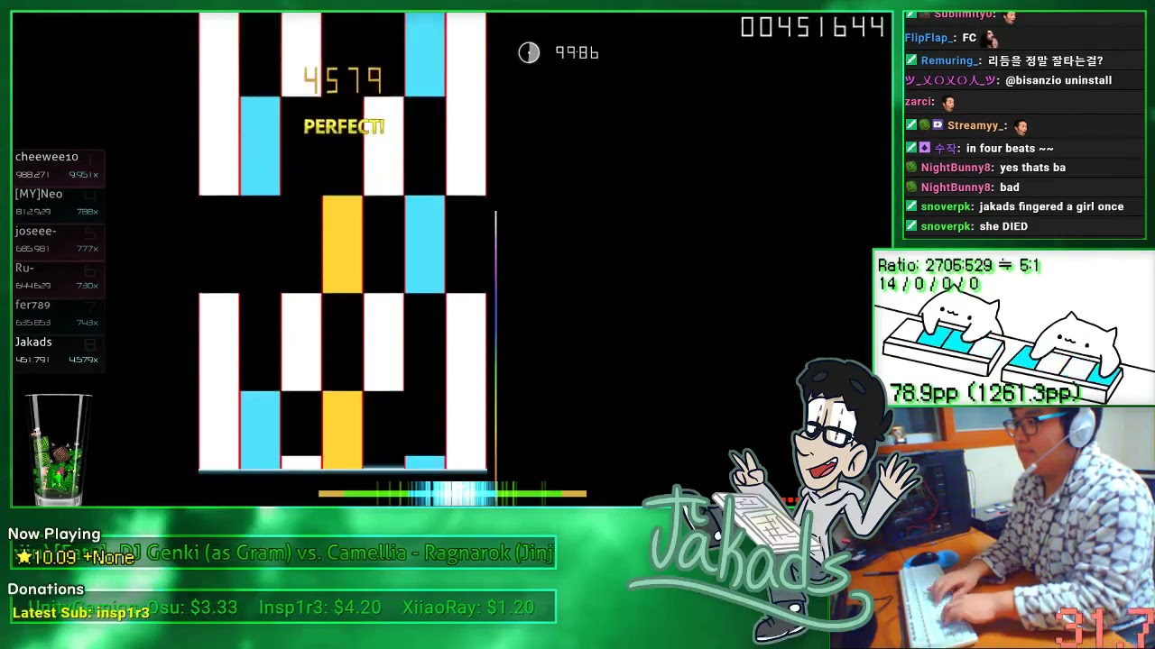 osu!mania | jakads | Gram vs. Camellia - Ragnarok[Fate] 10,09★ FC (liveplay)