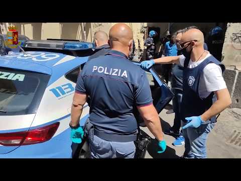 Catania, blitz della Polizia nel quartiere San Berillo