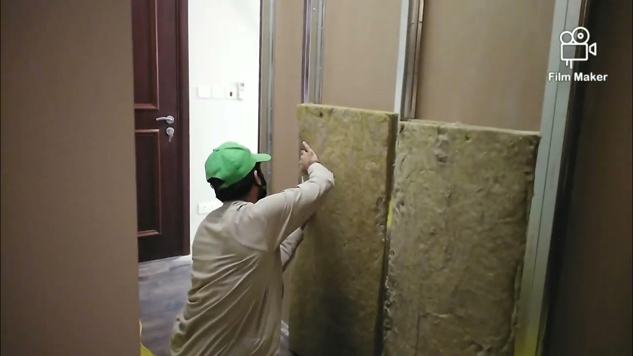 How to Install Gypsum Board Partition with Sound Proof Jercs74Studio 