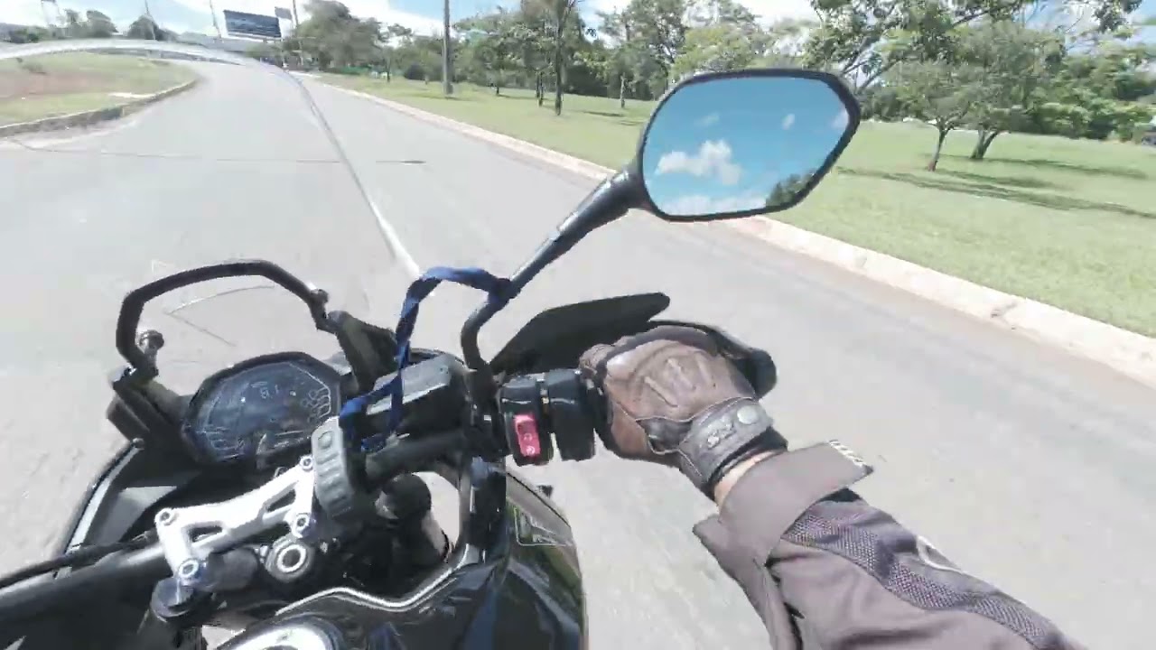 Parte 3: De Tiger Sport 660...Estrada Parque Aeroporto/Passando próximo à Base Aérea de Brasília.