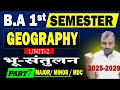 BA 1st Semester Geography Unit 2 | भू-संतुलन ( प्लेट विवर्तनिकी का सिद्धांत ) Geography BA 1st Year,