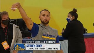 Steph Curry cuts his hair after the 11 game 30 pts hot streak ended